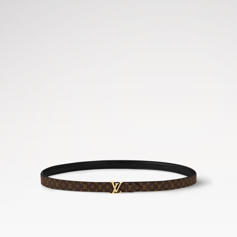 L0vis Vvtt0n LV Mini 15mm Reversible Belt Black For Women M8869W