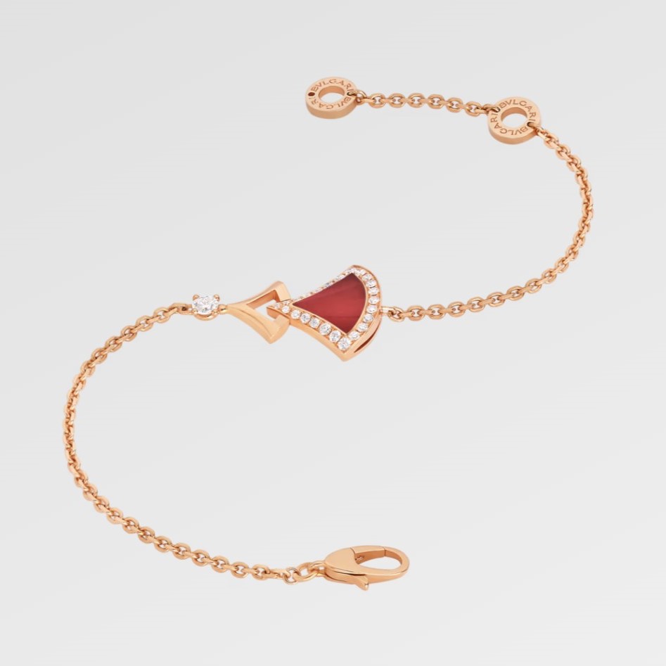 Bv1g*ai Divas’ Dream Bracelet Rose Gold For Women 360074