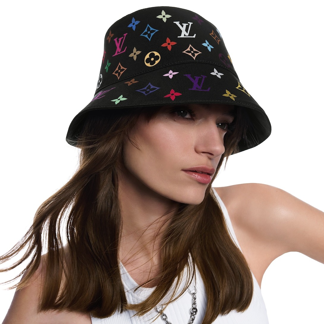 L0vis Vvtt0n LV x TM Reversible S*perflat Bucket Hat Black For Women M7985S