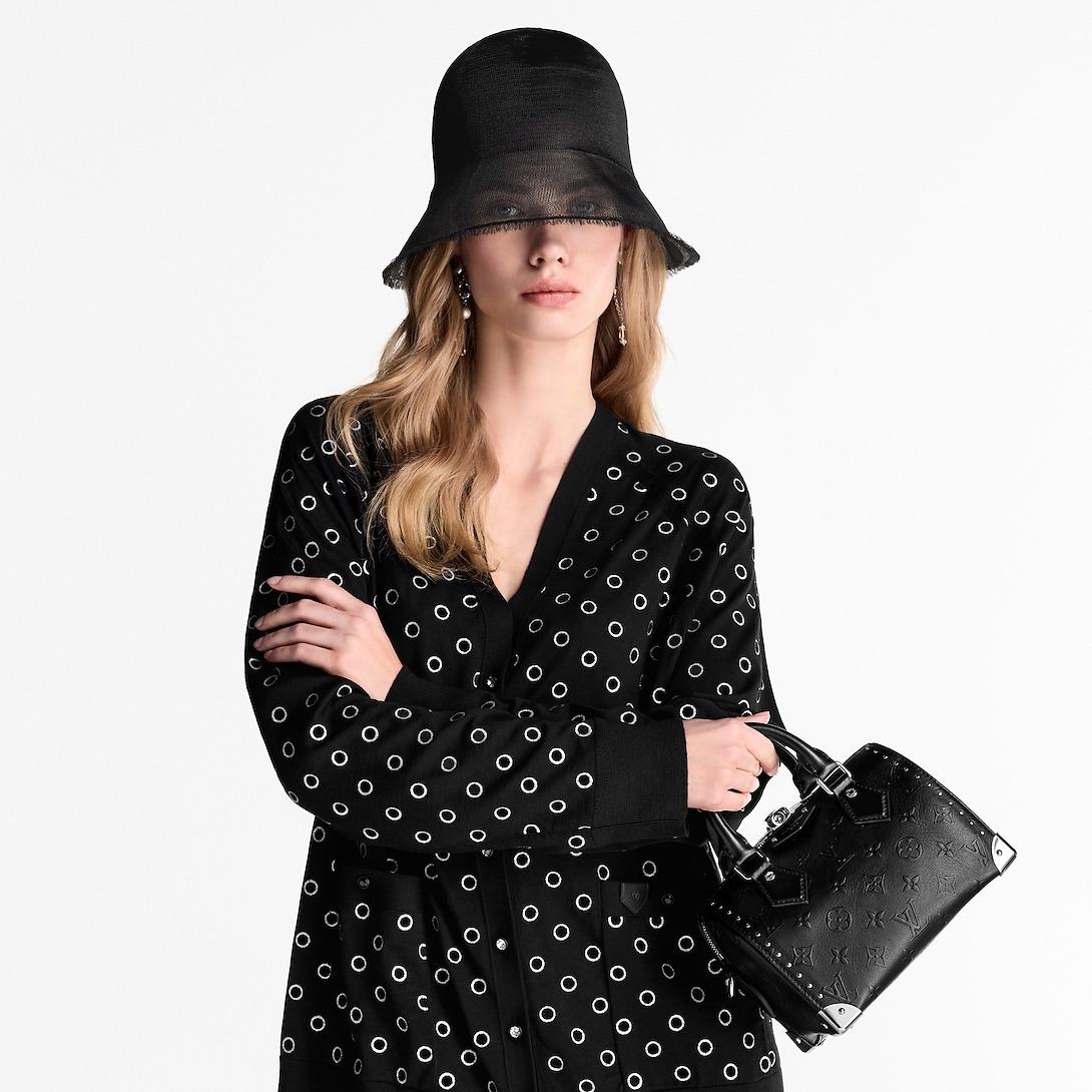 L0vis Vvtt0n Speedy 20 Trunk Bag Black For Women 20.5cm/8.1in – M14575