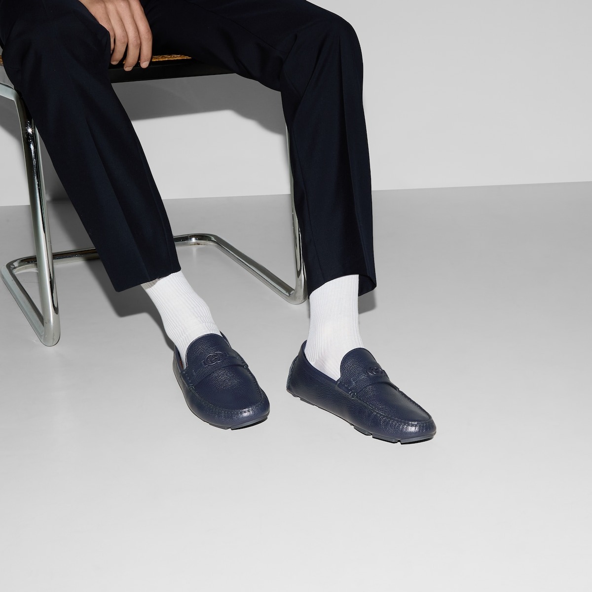 Gvc*1 Driver Loafer Blue For Men 820658 AAEFR 4009