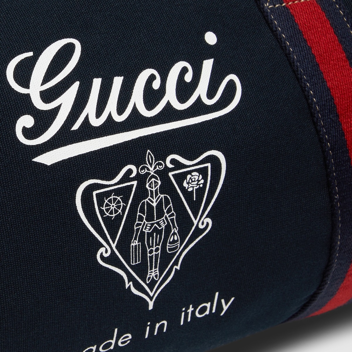 Gvc*1 Large Printed Canvas Duffle Bag Dark Blue 21.3in/54cm 816866 FAD78 4044