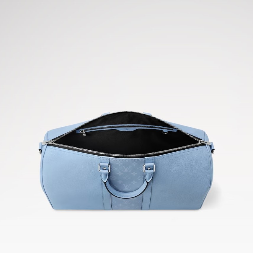 [True-to-ORIGINAL] L0vis Vvtt0n Keepall Bandoulière 50 Sky Blue 19.7in/50cm M14122