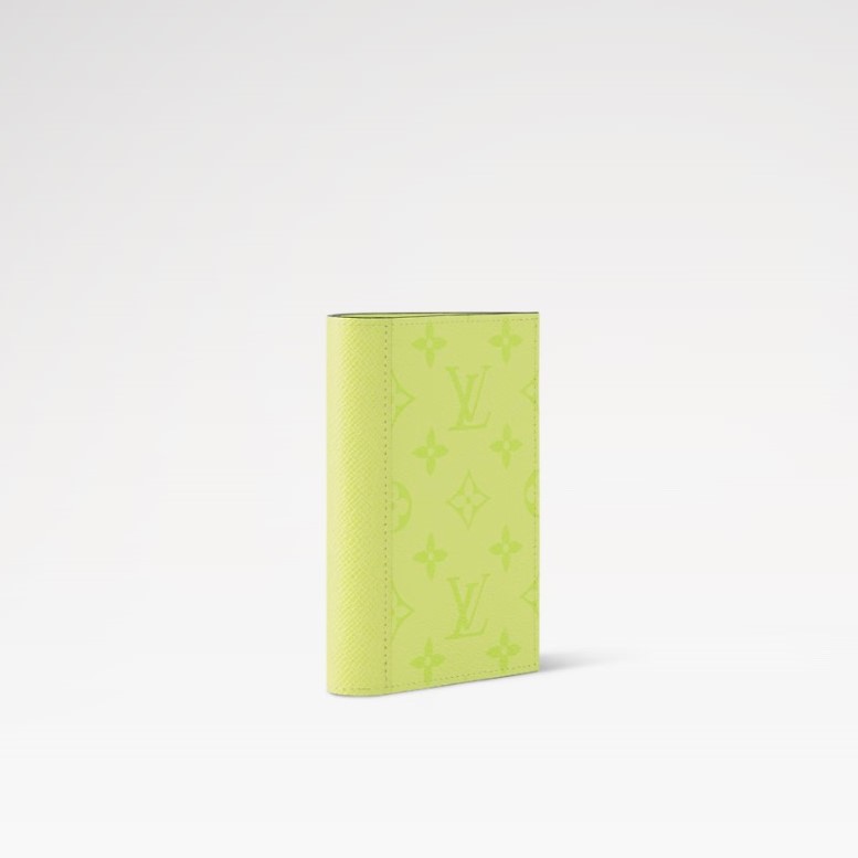 L0vis Vvtt0n Passport Cover Lemon Yellow For Men 5.5in/14cm M14115