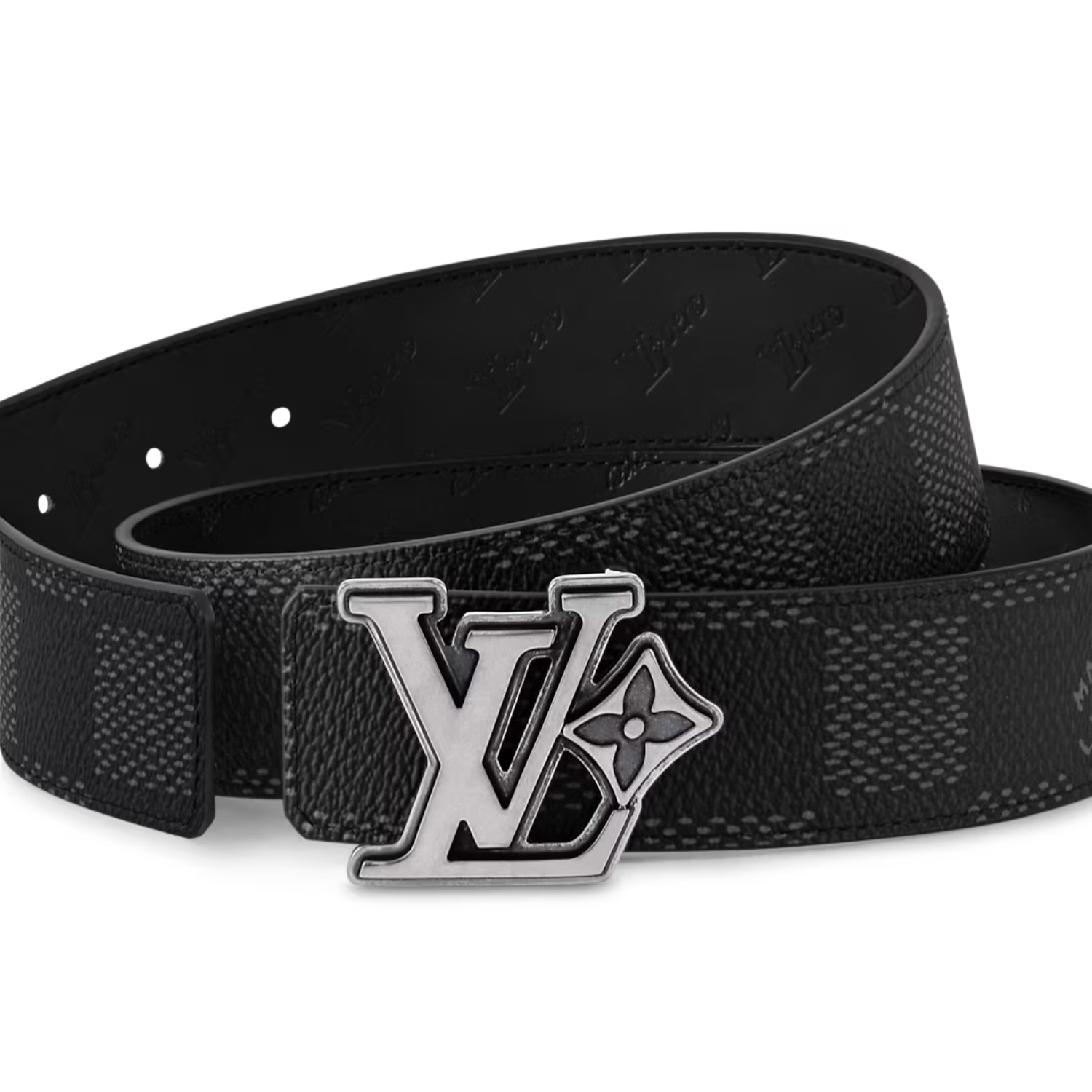 L0vis Vvtt0n LV Flower 40mm Reversible Belt Black For Men M4253V