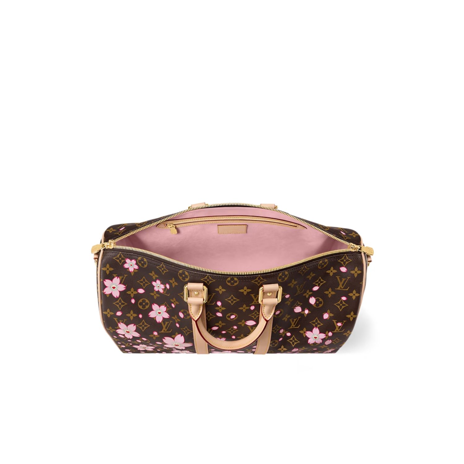 L0vis Vvtt0n LV x Murakami Keepall Bandoulière 45 Sakura Brown 45cm/18in – M13752