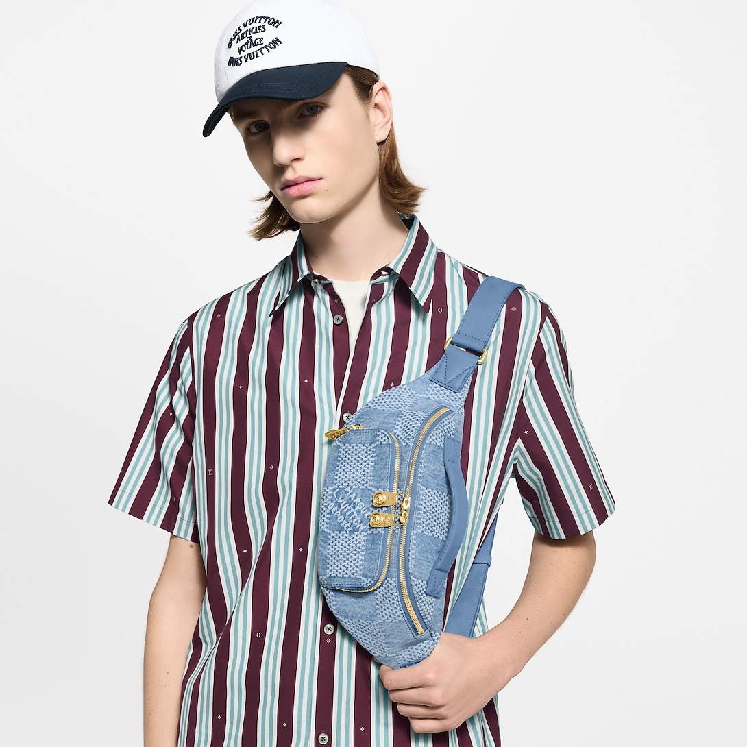 L0vis Vvtt0n Rush Bumbag Bag Denim Blue For Men 30cm/11.8in – N00205