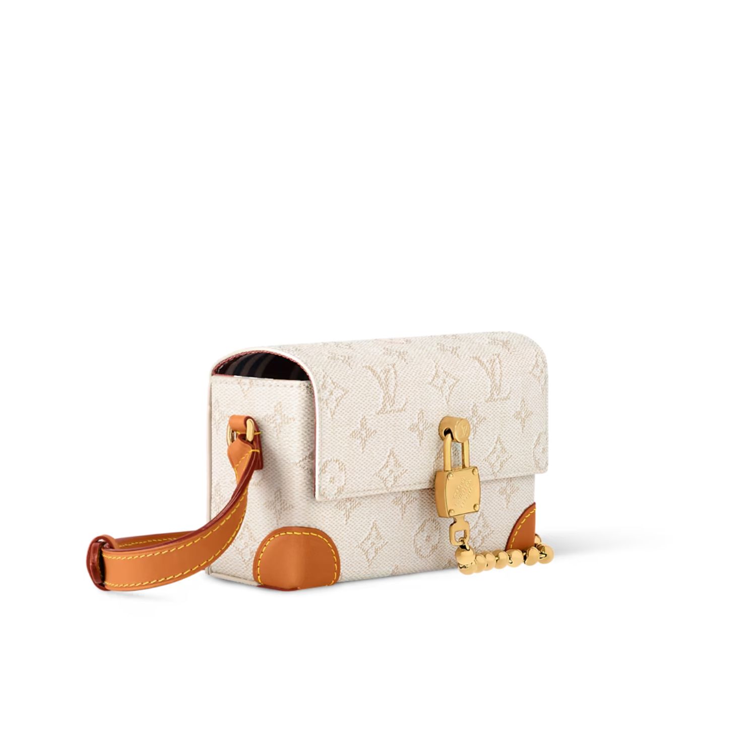 L0vis Vvtt0n Steamer Wearable Wallet Off-White For Men 18cm/7.1in – M14686