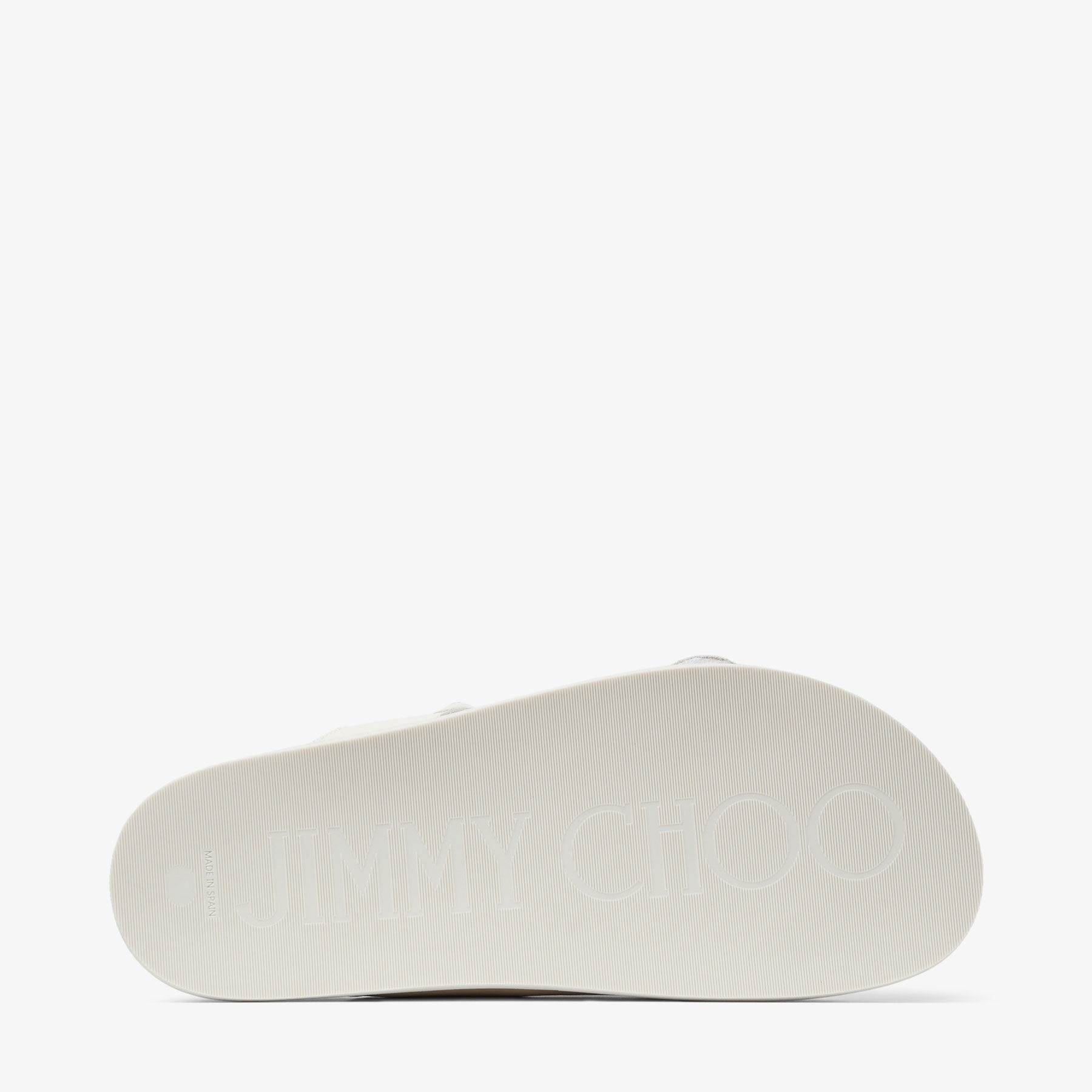 J1m*y Ch00 Fayence Sandal Latte For Women FAYENCESANDALSQM