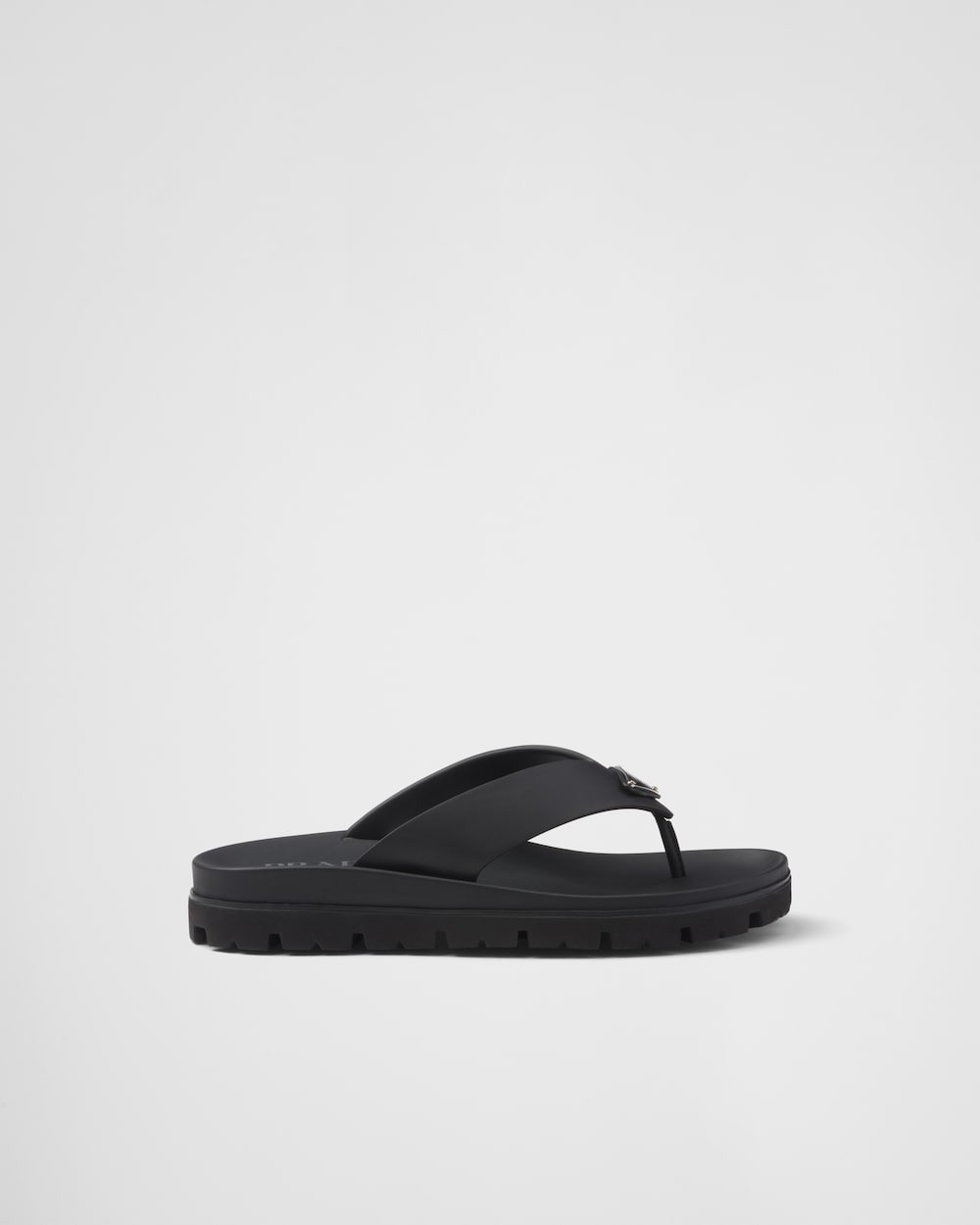 Pra*a Rubber Thong Sandal Black For Men – 2Y3130_3LKK_F0002_F_G000