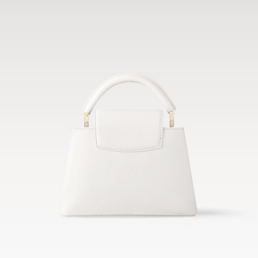 [True-to-ORIGINAL] L0vis Vvtt0n LV x TM Capucines BB White For Women 10.6in/27cm M13253