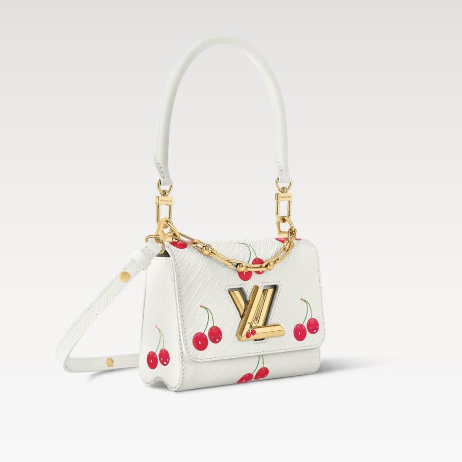 [True-to-ORIGINAL] L0vis Vvtt0n LV x TM Twist PM White For Women 7.5in/19cm M13239