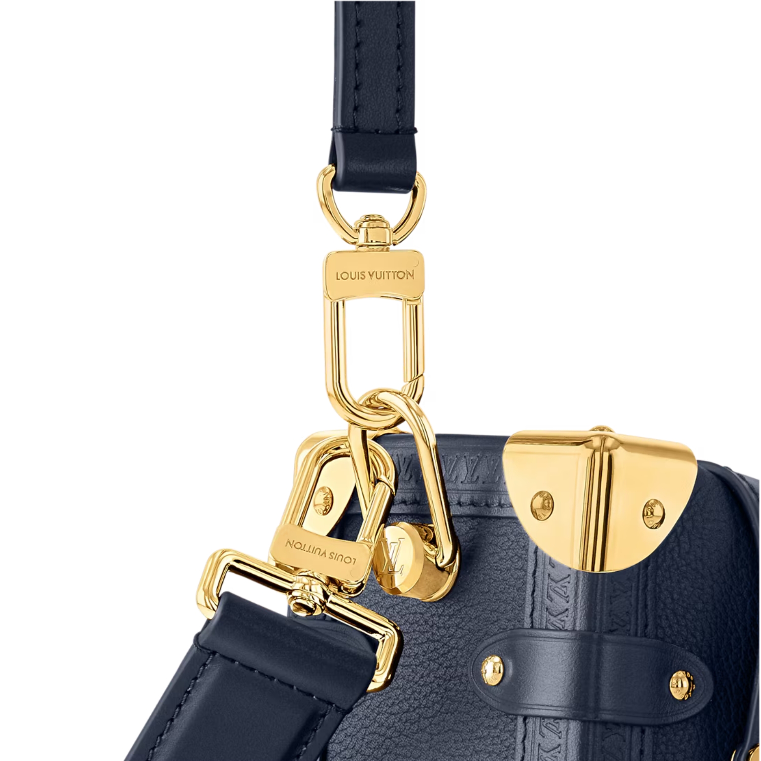 L0vis Vvtt0n Side Trunk MM Navy For Women 9.3in/23.5cm M15226