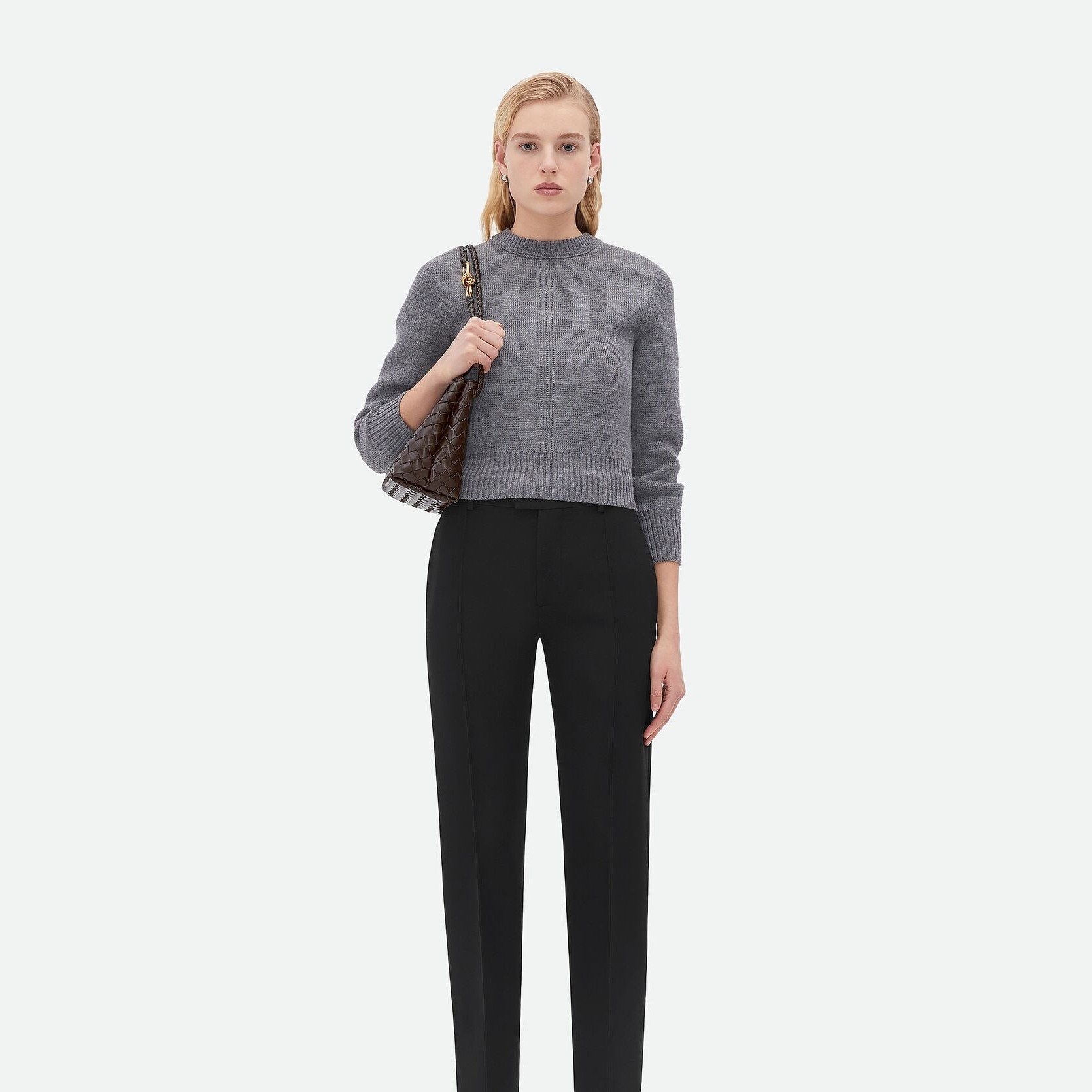 [True-to-ORIGINAL] B0tt*ga Ven*ta Small Andiamo Fondant For Women 25cm/9.8in 766014VCPP12272