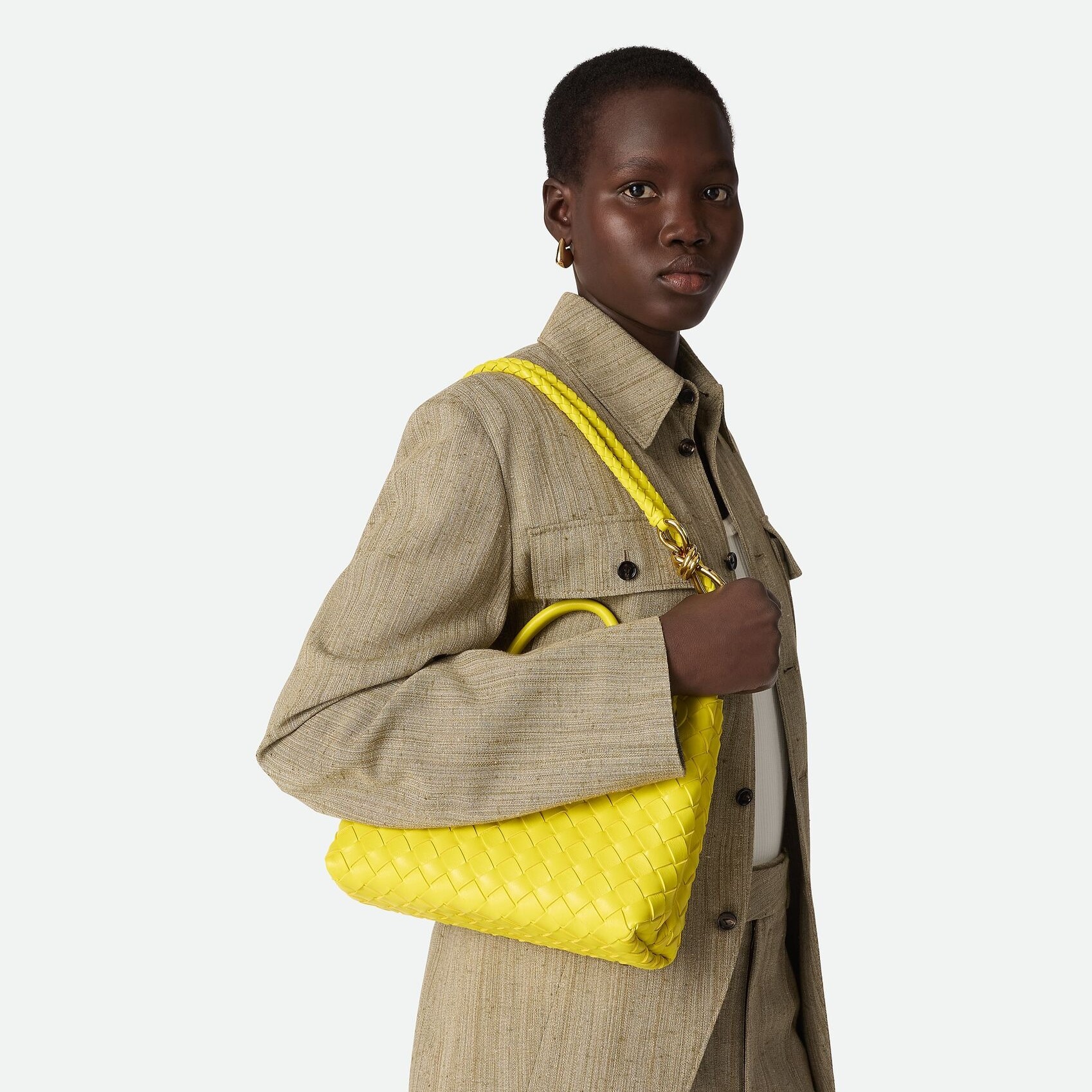 [True-to-ORIGINAL] B0tt*ga Ven*ta Small Andiamo Sulfur For Women 25cm/9.8in 766014VCPP17225