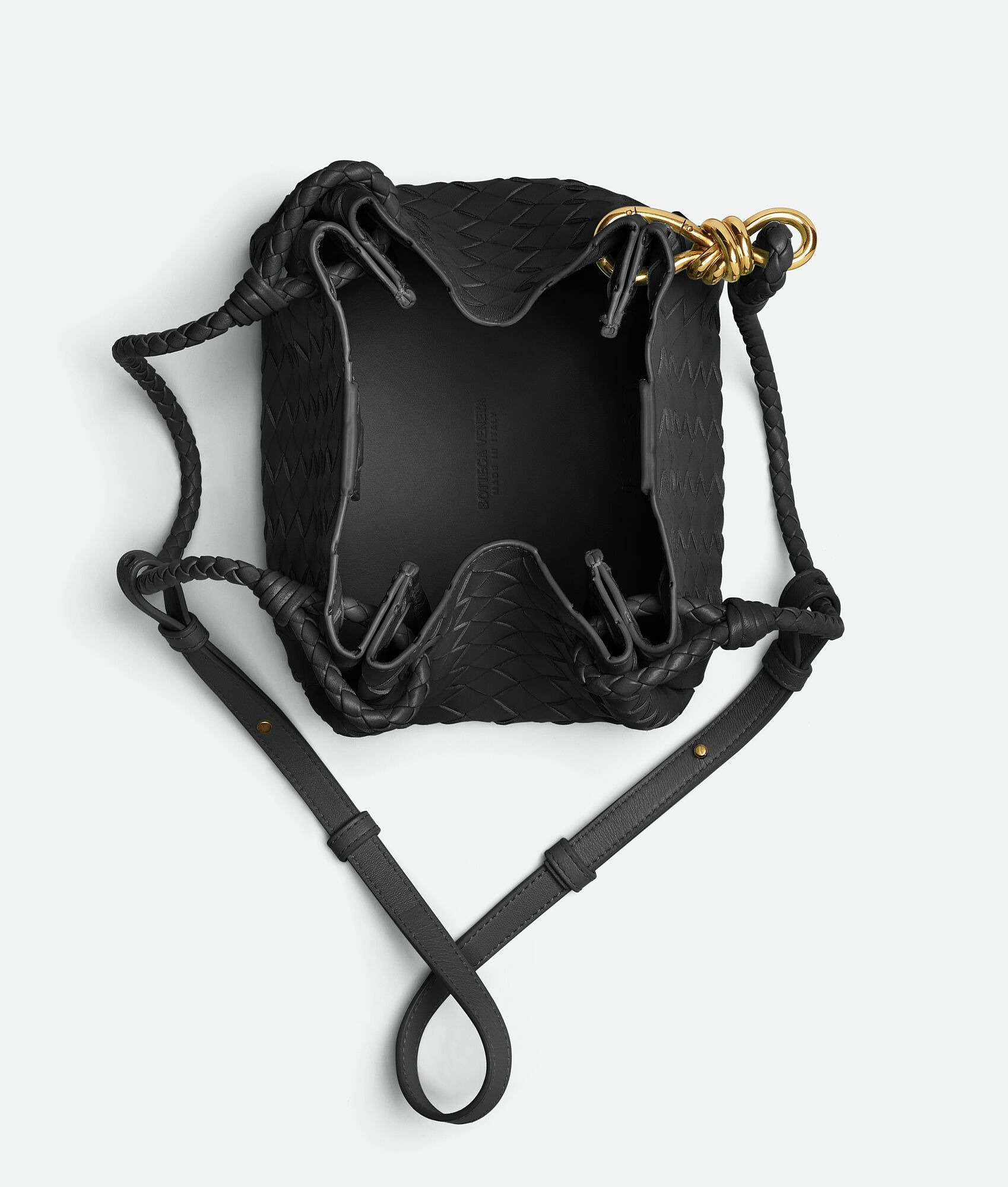 [True-to-ORIGINAL] B0tt*ga Ven*ta Small Parachute Black For Women 20cm/7.9in 796569VCPPT1019