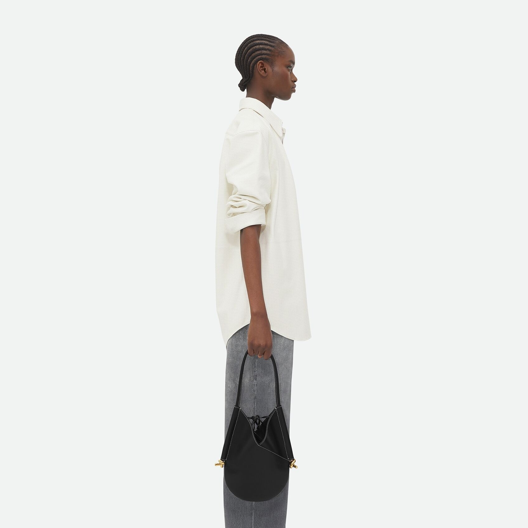 [True-to-ORIGINAL] B0tt*ga Ven*ta Small Solstice Black For Women 26cm/10.2in 799522V4GM01293