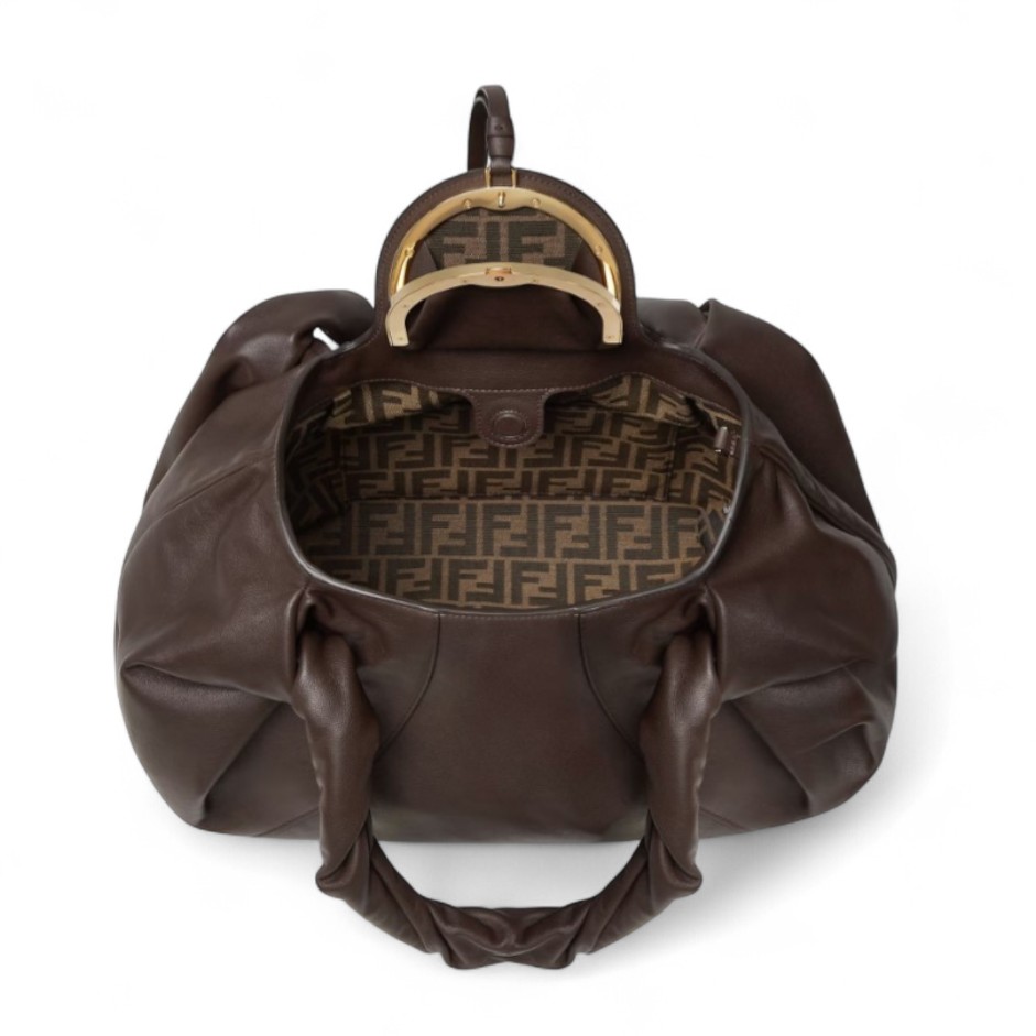 [True-to-ORIGINAL] F**di Spy Bag Dark Brown For Women 18.9in/48cm 8BR839AYCTF0L1B