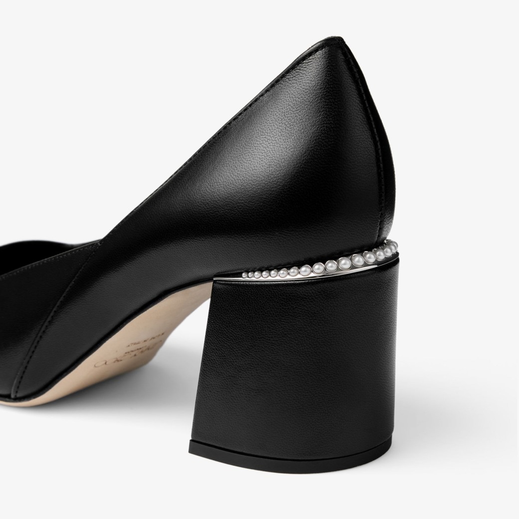 J1m*y Ch00 Jenson 65 Pumps Black For Women JENSON65PTZ