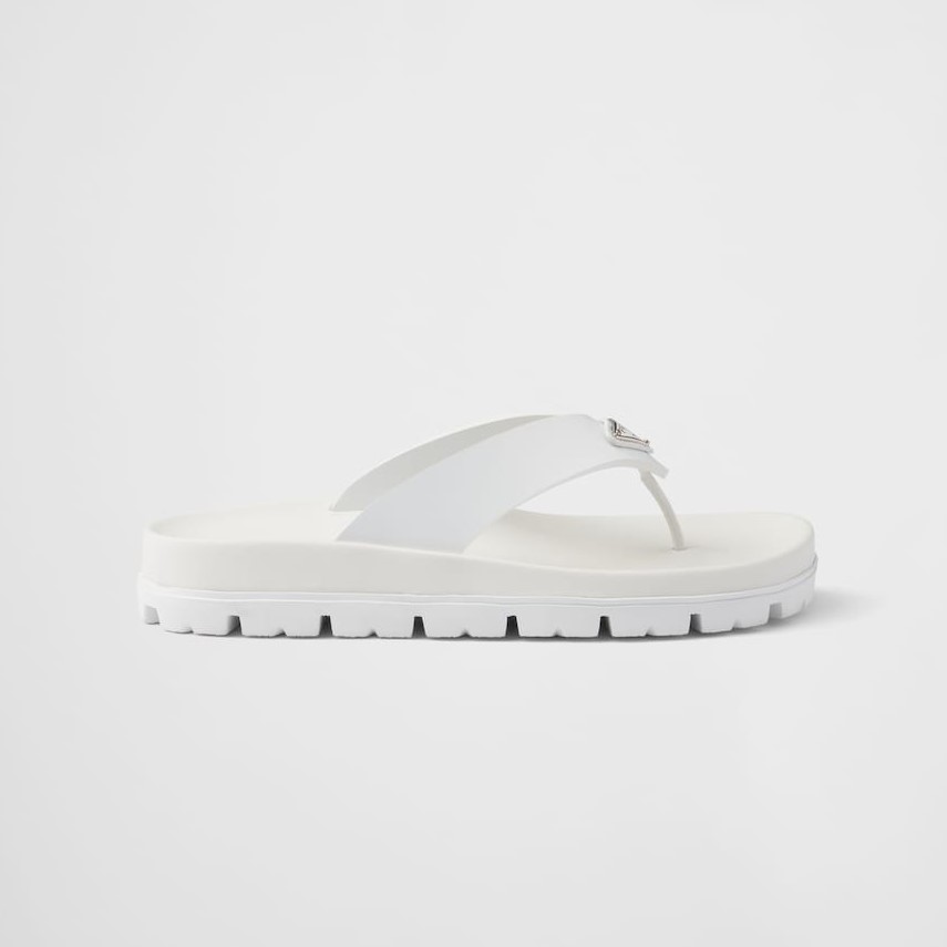 Pra*a Rubber Thong Sandal White For Men – 1Y420N_3LKK_F0009_F_020