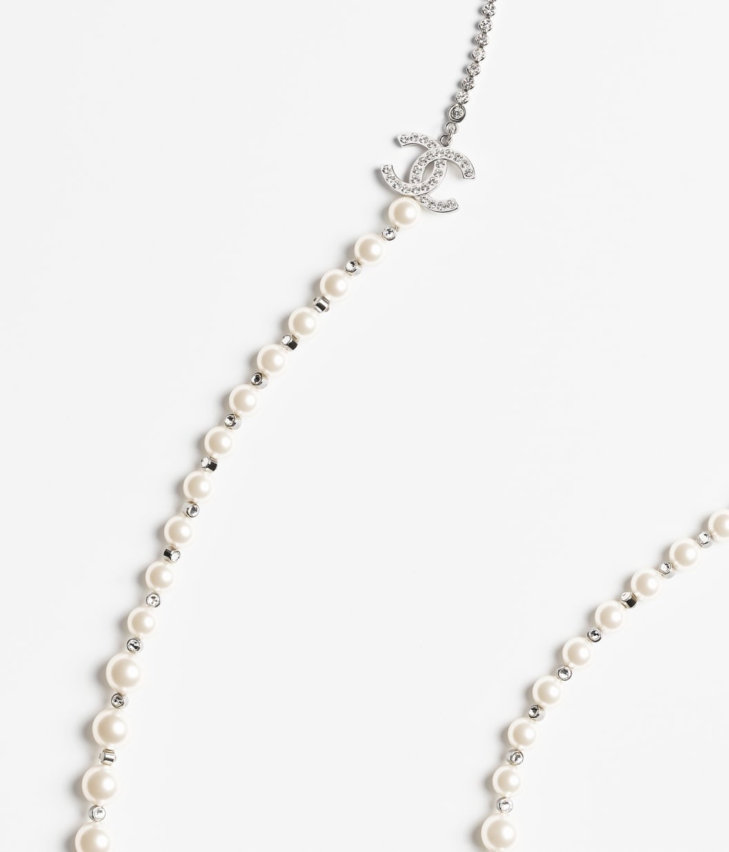 Ch**el Long Necklace Silver For Women – ABG212-B21704-U2865