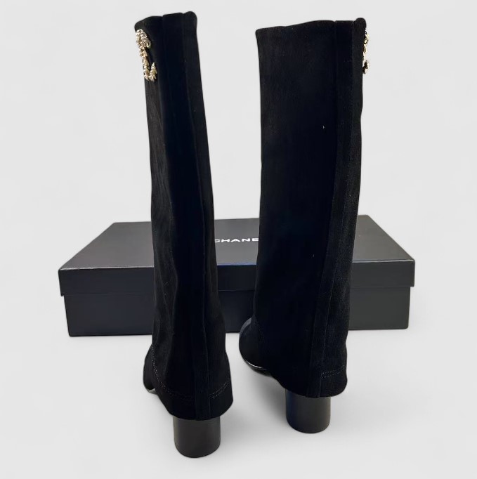 Ch**el High Boots Black For Women G46678 B21596 94305