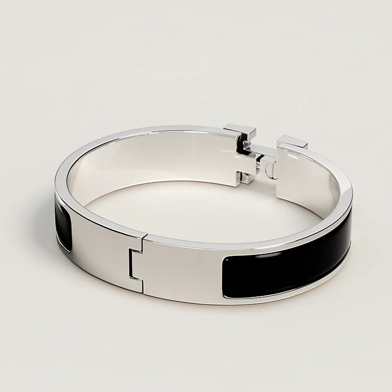 H**me5 Clic H Bracelet Noir H700001FP01PM