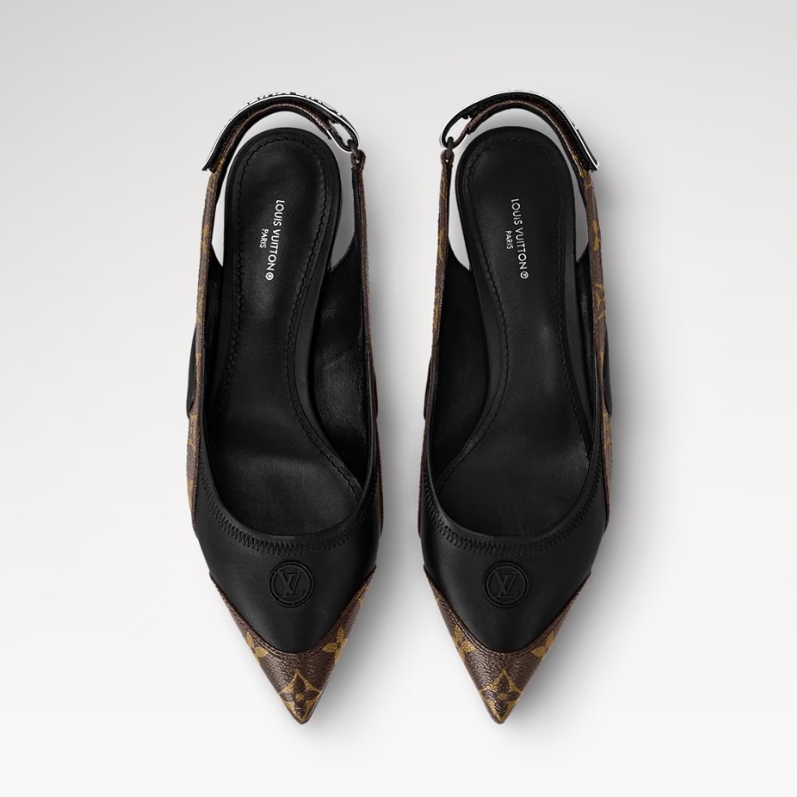 L0vis Vvtt0n LV Vibe Slingback Pump Black For Women 1AAW7G