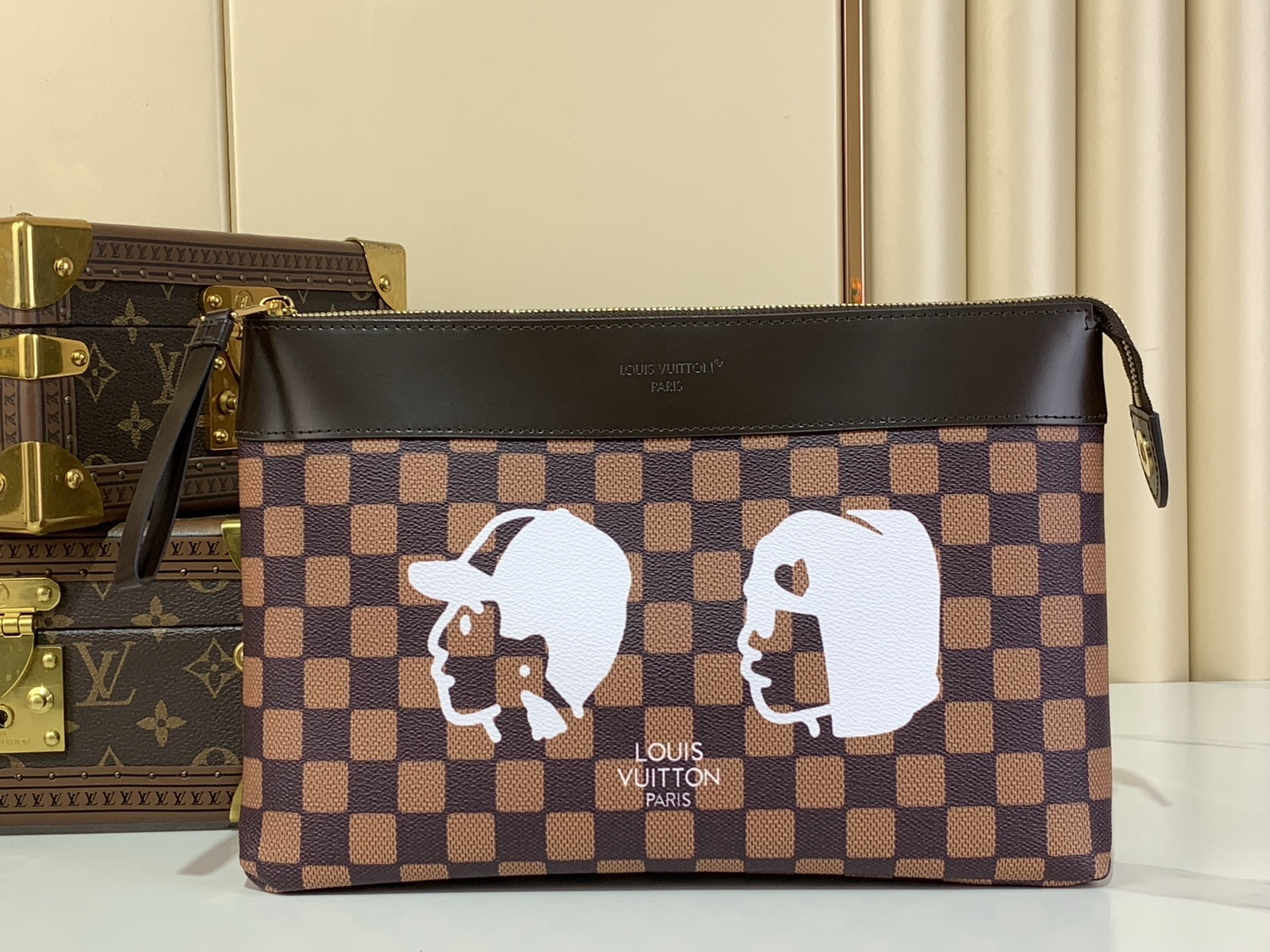 L0vis Vvtt0n Pochette Damier Bag Brown 30cm/11.8in