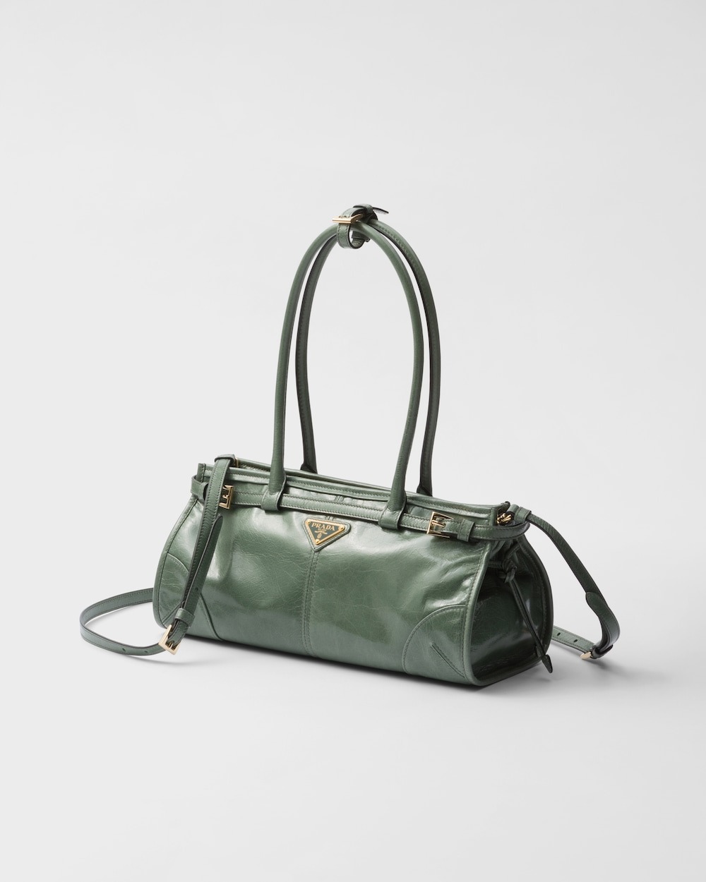 [True-to-ORIGINAL] Pra*a Bonnie Medium Shoulder Bag Sage 32cm/13in – 1BA426_2CYR_F014J_V_MOO