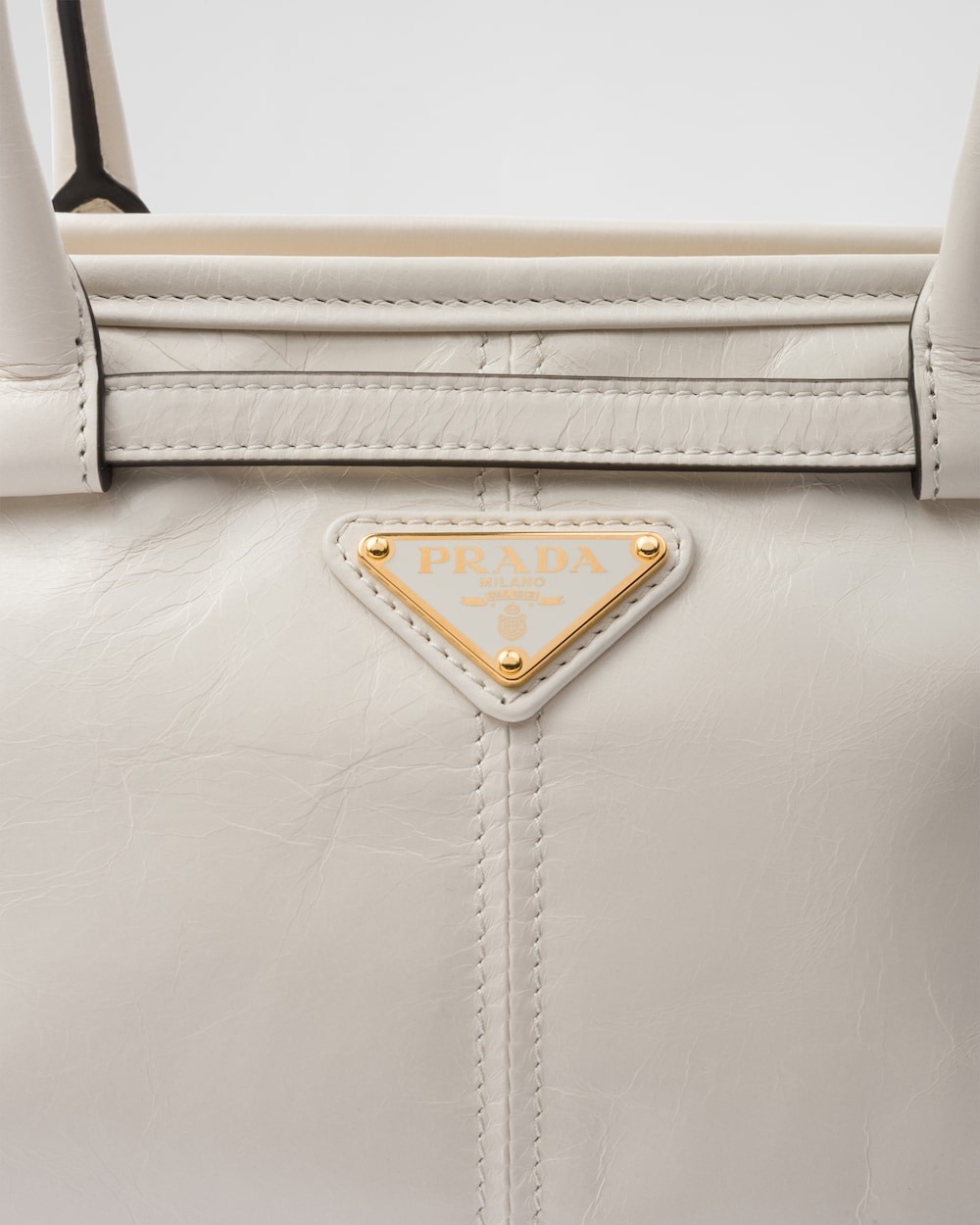 [True-to-ORIGINAL] Pra*a Bonnie Medium Shoulder Bag White 32cm/13in – 1BA426_2CYR_F0PG7_V_MOO