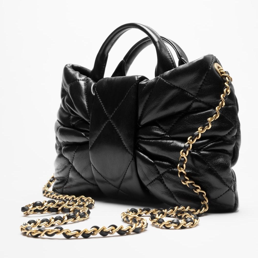 [True-to-ORIGINAL] Ch**el Mini Bow Bag Black For Women 10.2in/26cm AS5849-B22148-94305