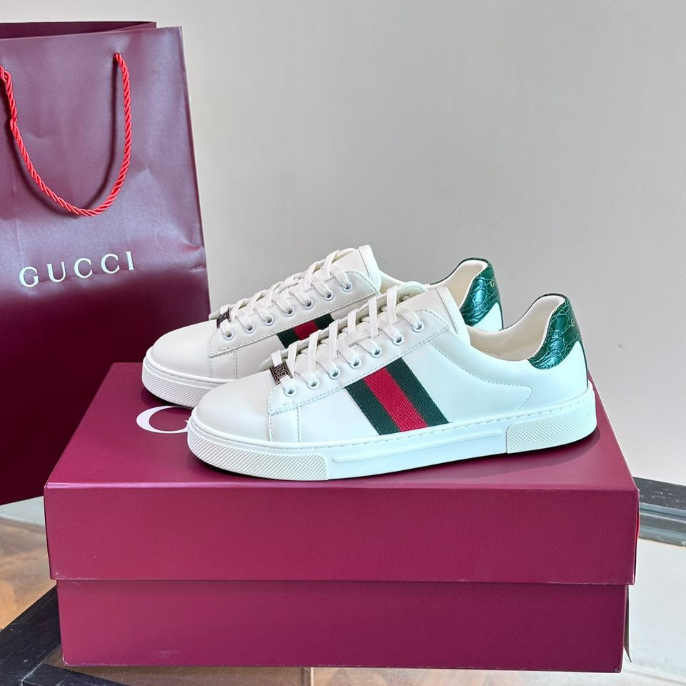 Gvc*1 Ace Sneaker With Web White For Men 757892 AACAG 9055