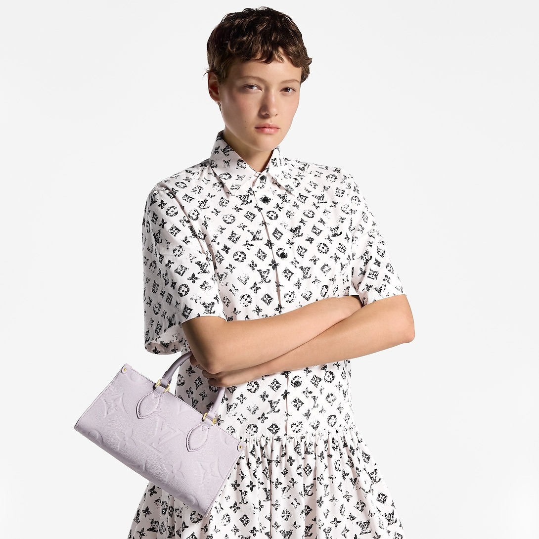 [True-to-ORIGINAL] L0vis Vvtt0n OnTheGo East West Misty Lilac For Women 25cm/9.8in M15192