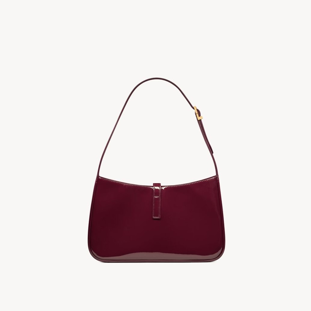 [True-to-ORIGINAL] Sa1nt Lau*nt Le 5 À 7 Dark Red Wine For Women 23cm/9in 657228B870W6413