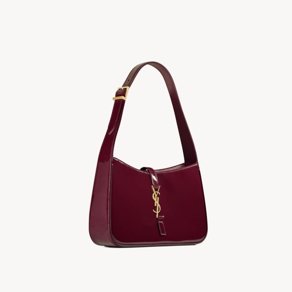[True-to-ORIGINAL] Sa1nt Lau*nt Le 5 À 7 Dark Red Wine For Women 23cm/9in 657228B870W6413