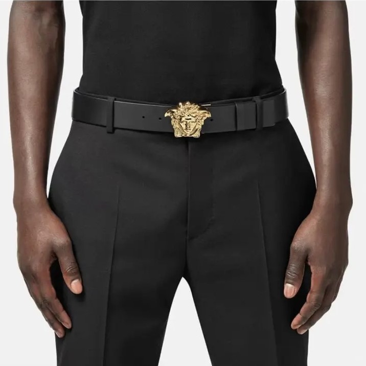 Versace Medusa Medium Leather Belt Multicolor 3cm For Men