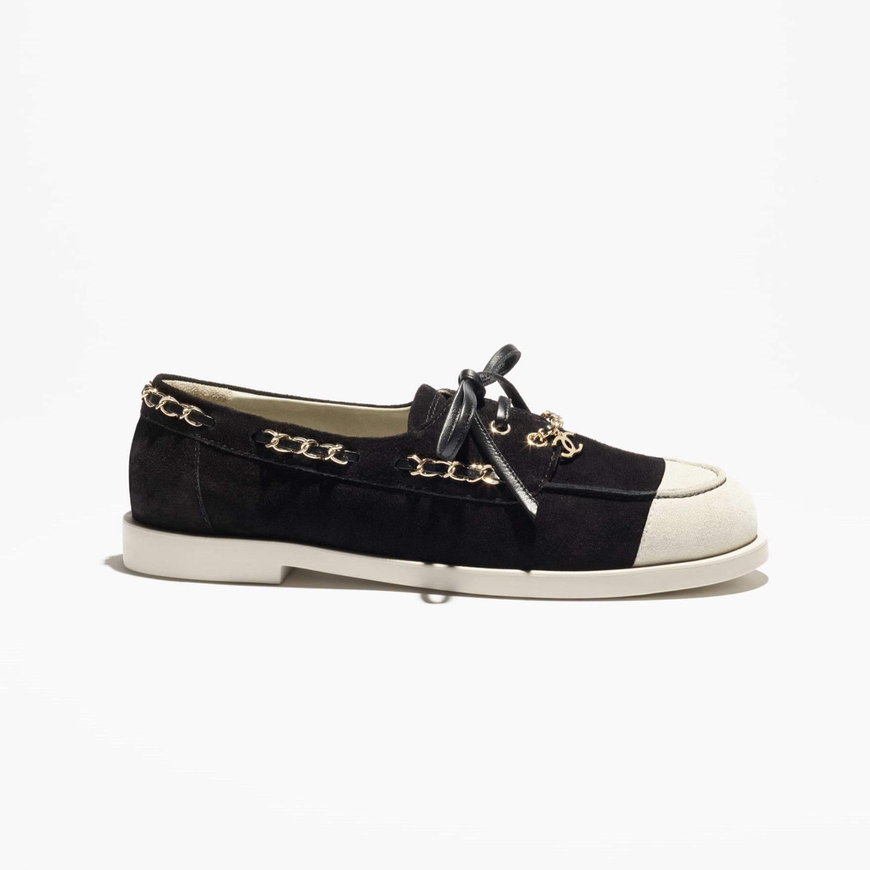Ch**el Suede Moccasins Black For Women G47005-B22965-U5949