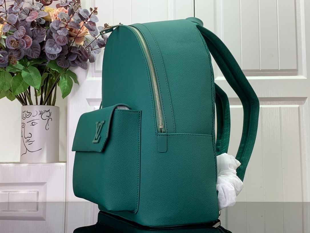 [True-to-ORIGINAL] L0vis Vvtt0n LV Aerogram Backpack Green For Men, Men’s Bags 43cm LV