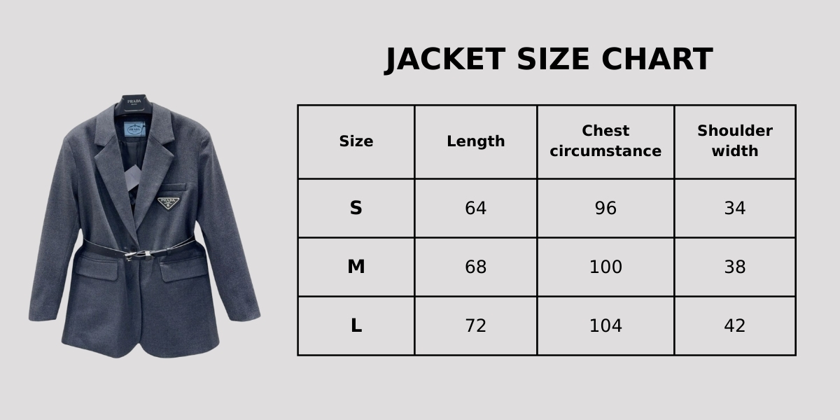 Pra*a Belted Tailored Blazer With Triangle Logo Grey For Women