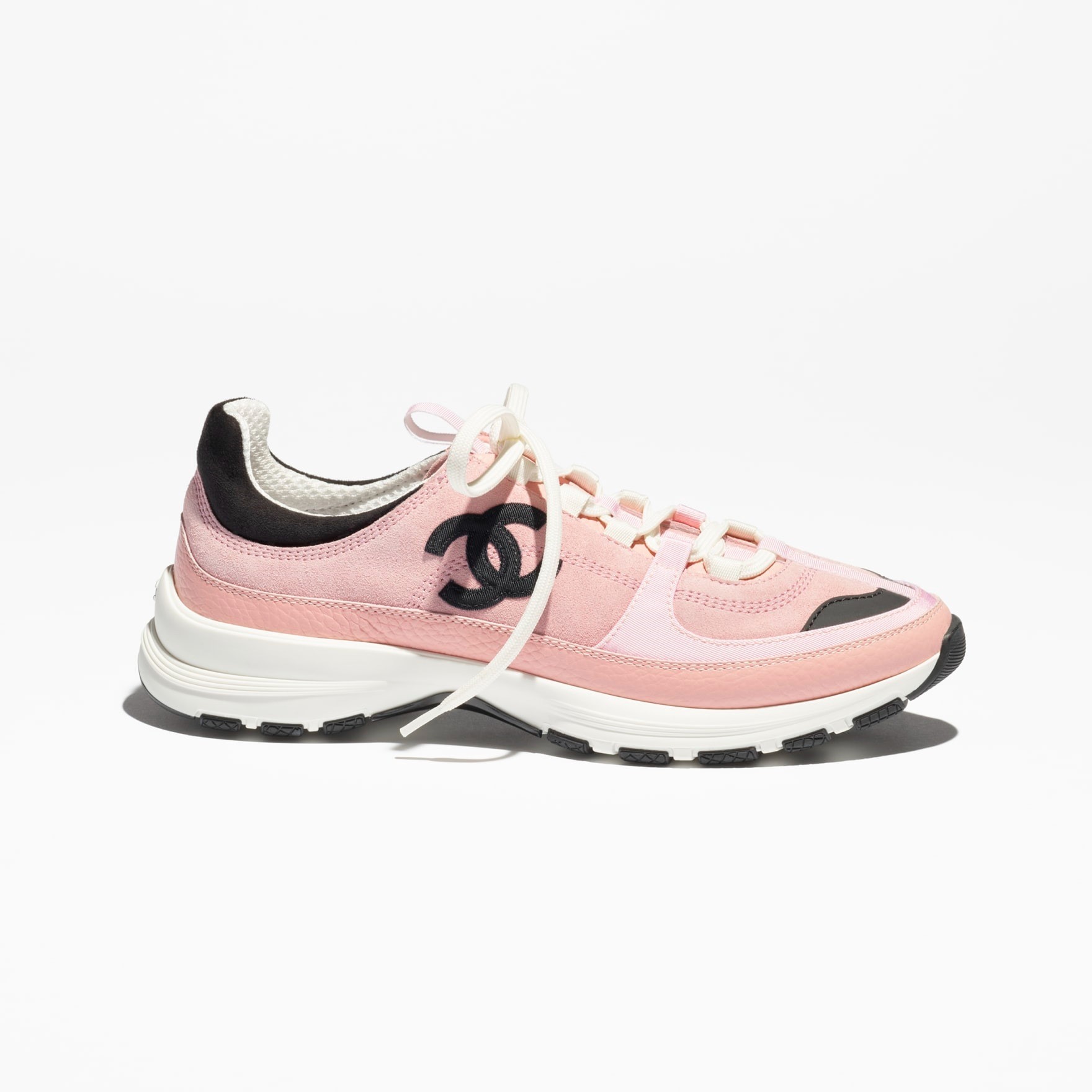 Ch**el Trainers Light Pink/Black For Women G47010-B23026-U6221