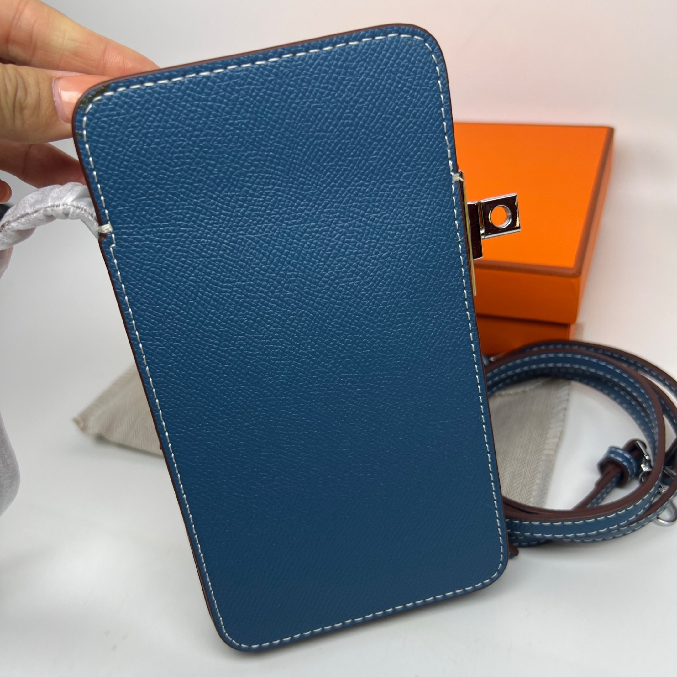 H**me5 Hac A Box Phone Case Blue For Women 6.9in/17.5cm