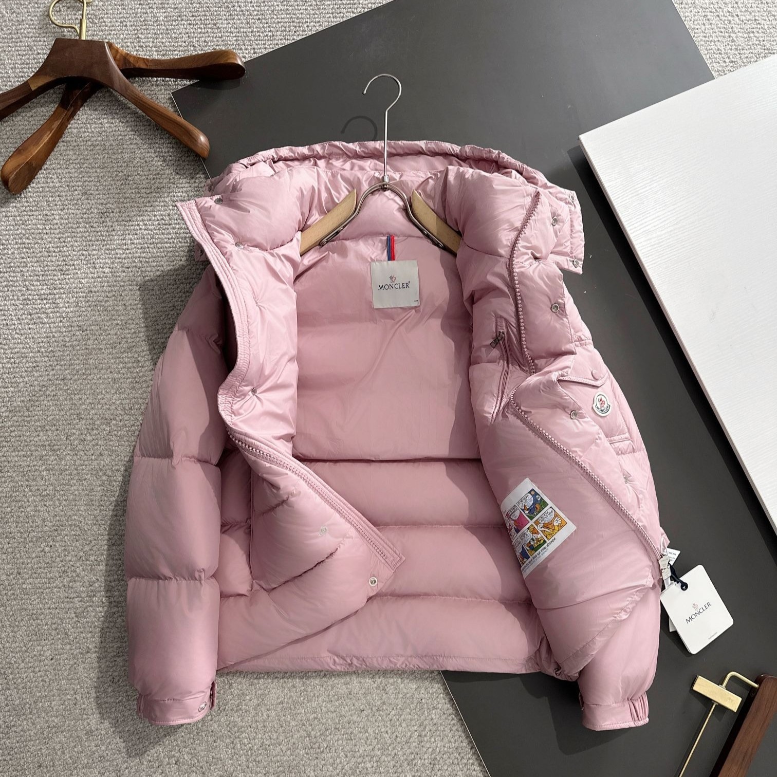 Moncler Maya 70 Short Down Jacket Pink For Women