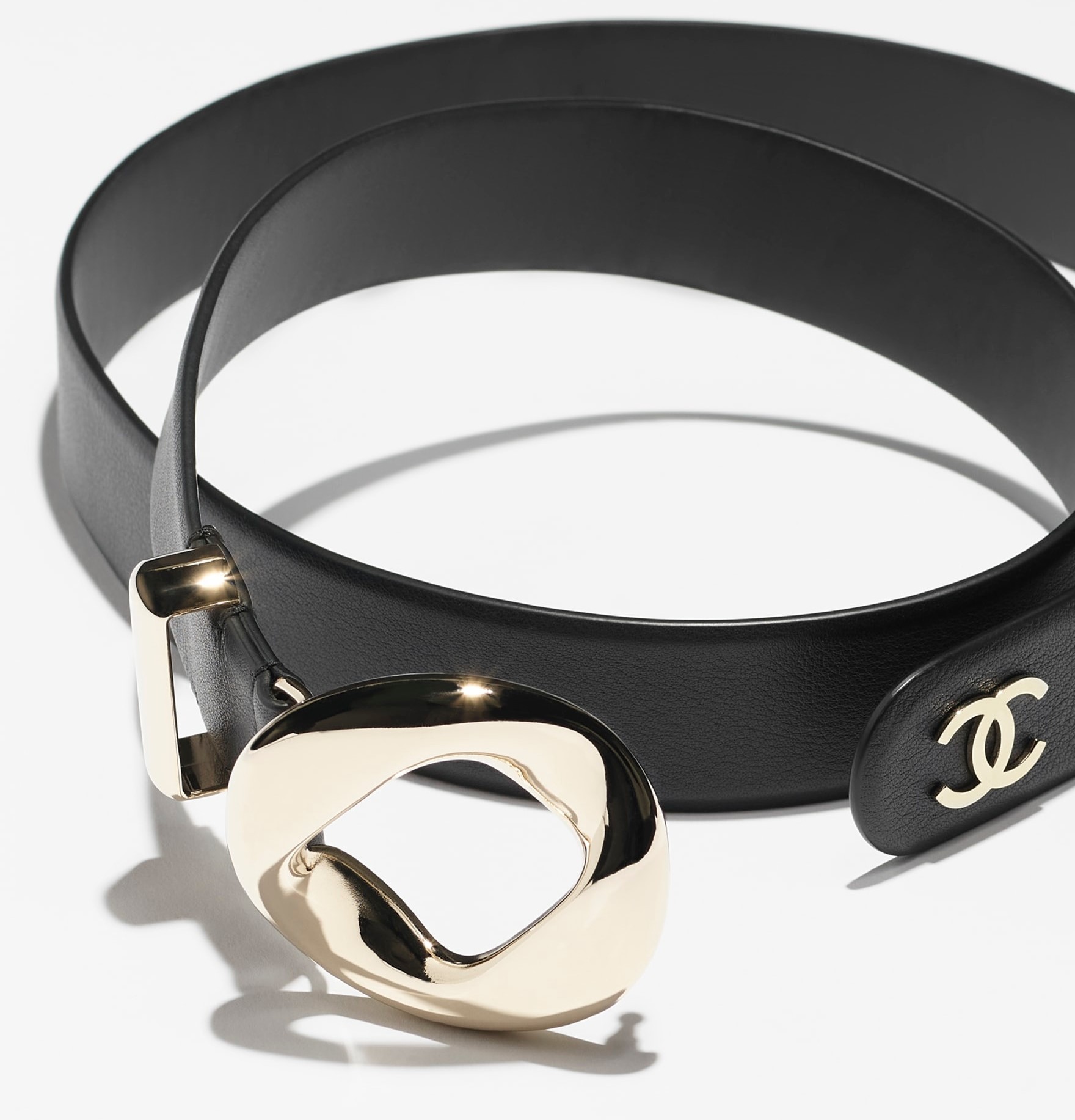 Ch**el Leather Belt Black For Women AAB765-B23546-U7713