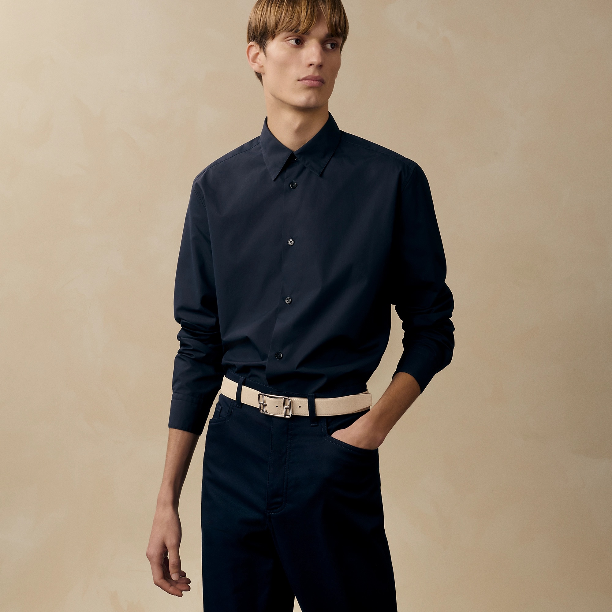 H**me5 Cape Cod 32mm Reversible Belt Graphite/ Craie For Men H079633CKGC085