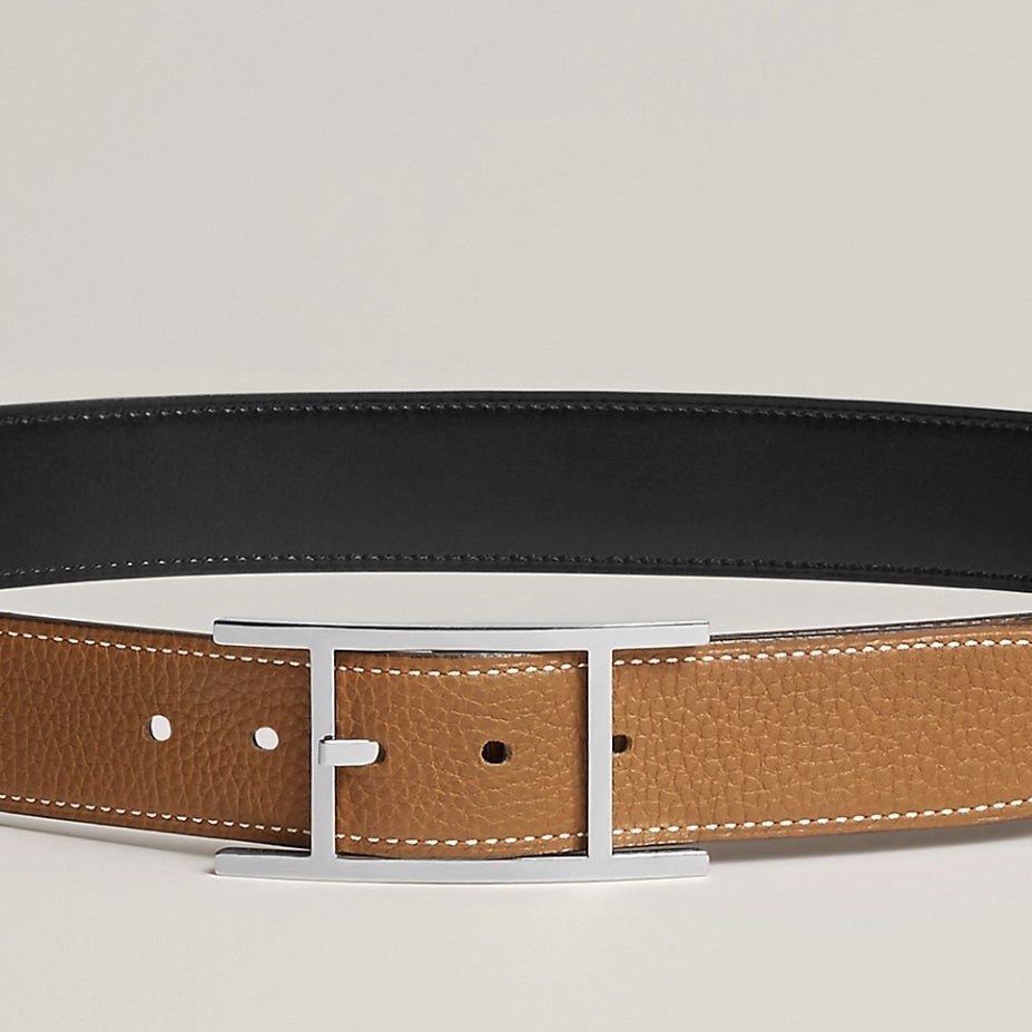H**me5 Quentin 32mm Reversible Belt Noir/ Brown For Men H054550CKAA085