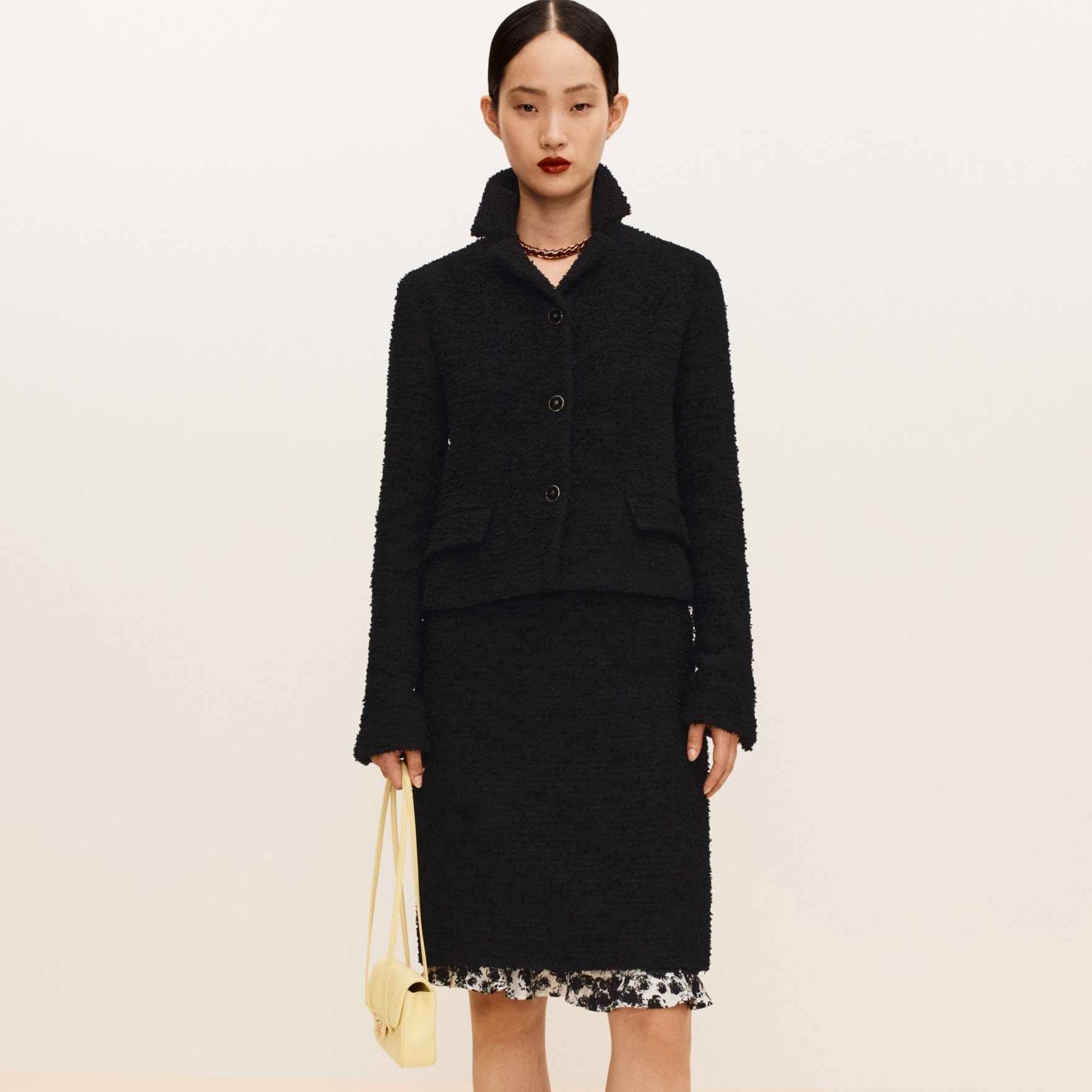 Ch**el Clutch With Leather Strap Shoulder Bag 6.7in/ 17cm Light Yellow Gold Hardware For Women AP5068-B23204-NAAUK