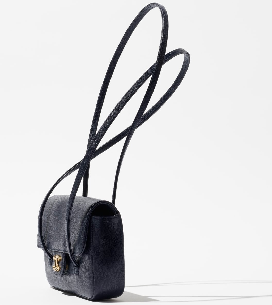 Ch**el Clutch With Leather Strap Shoulder Bag 6.7in/ 17cm Dark Blue Gold Hardware For Women AP5068-B23204-U2366