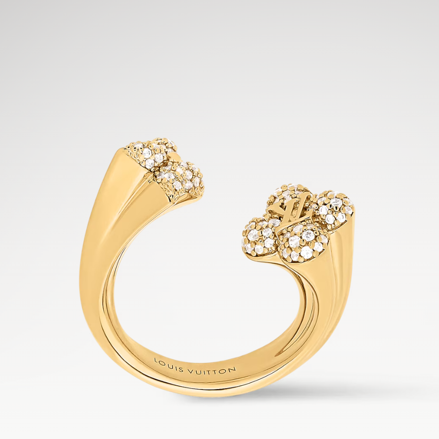 L0vis Vvtt0n LV Flower Comet Ring Gold Hardware For Women M1857M