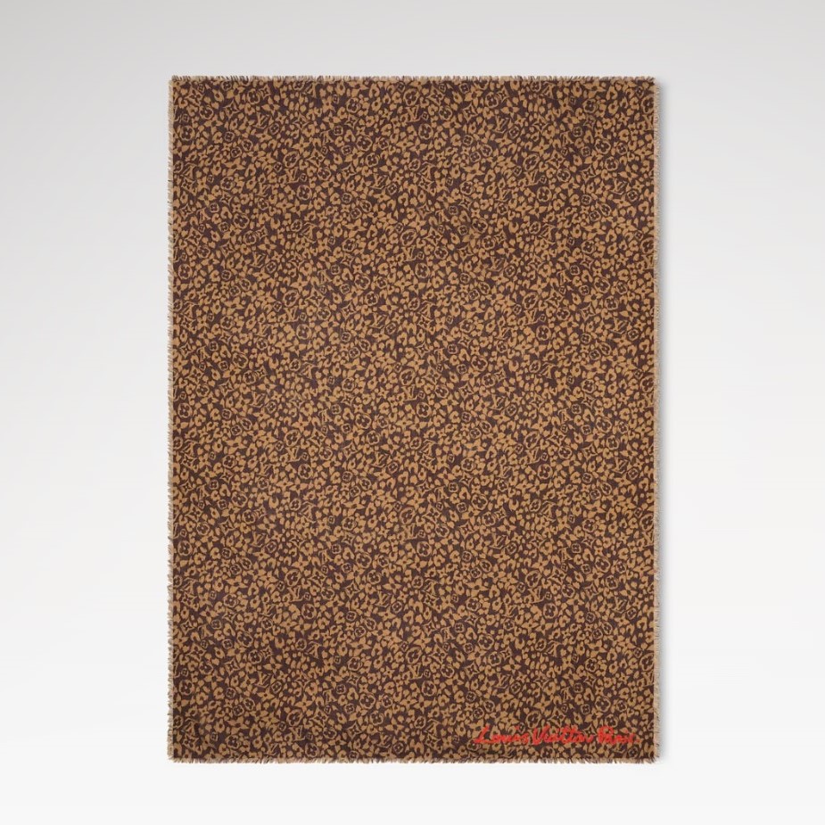 L0vis Vvtt0n LV Safari Stole 72.8in/ 185cm Brown For Women M98151